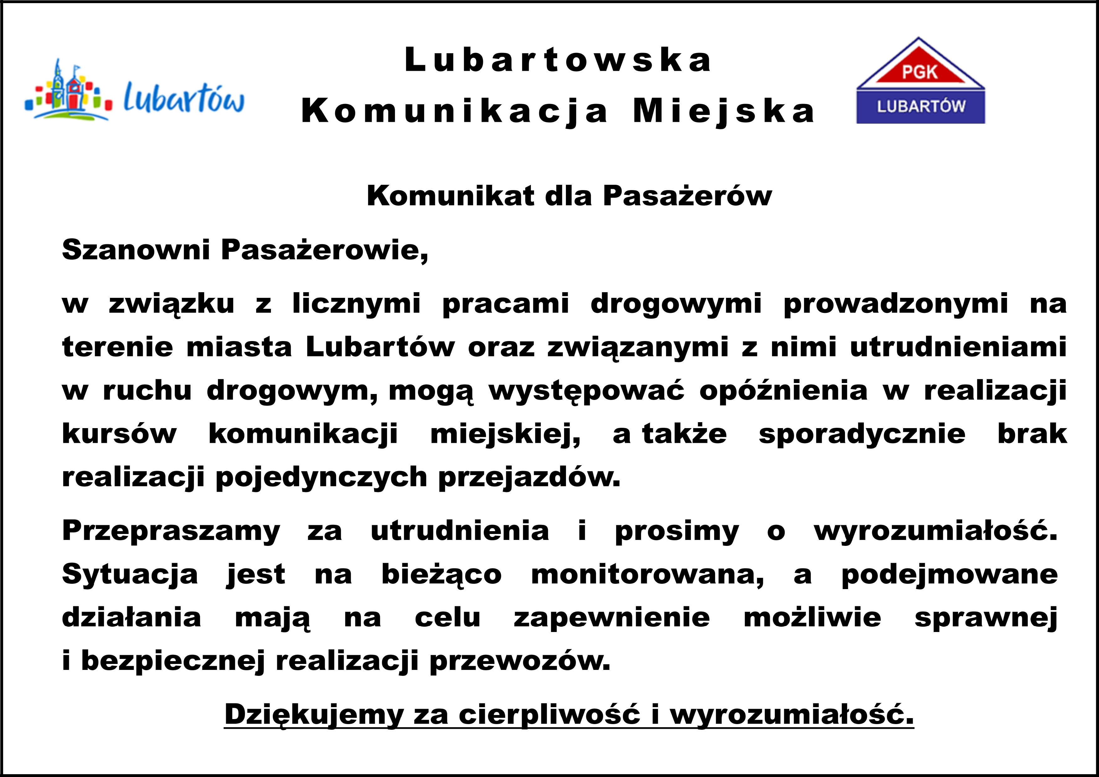 Komunikacja Miejska - informacja
